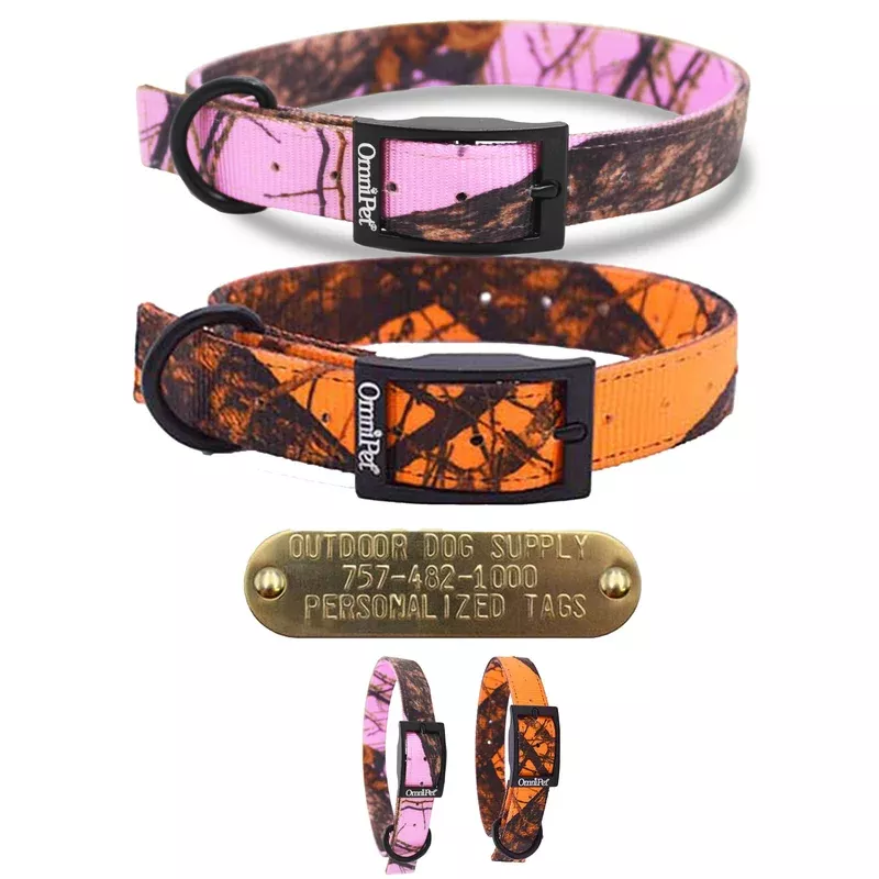 1-hunting-camo-nylon-d-ring-dog-collar-no-tag -1″ Hunting Camo Nylon D Ring Dog Collar- No Tag