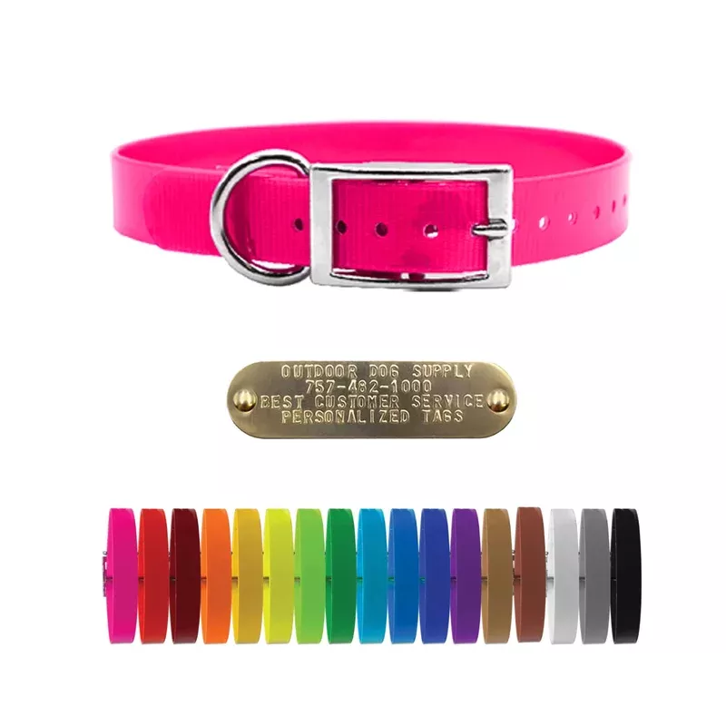 1-solid-premium-glow-tuff-d-ring-dog-collar-no-tag -1″ Solid Premium Glow Tuff D Ring Dog Collar- No Tag