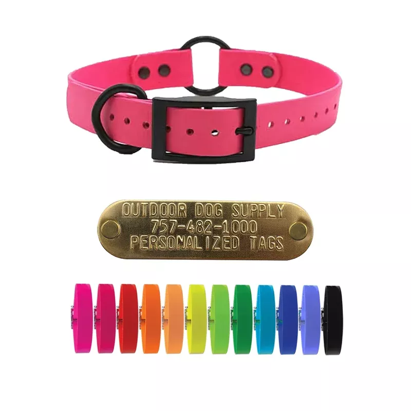 1-solid-softflex-beta-center-ring-dog-collar-no-tag -1″ Solid SoftFlex Beta Center Ring Dog Collar- No Tag