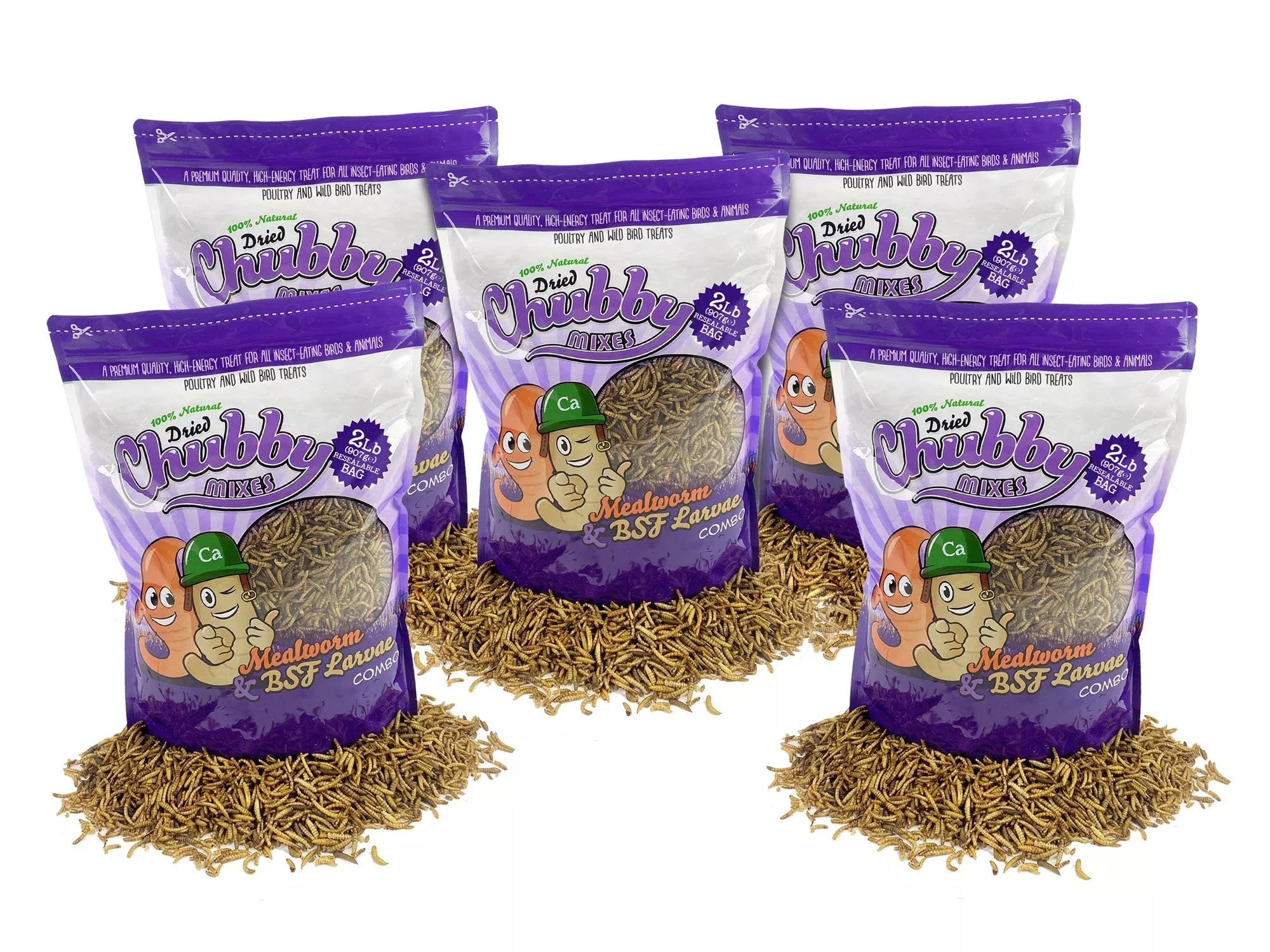 10lb-chubby-mix-mealworm-black-soldier-fly-larvae 10lb Chubby Mix (Mealworm & Black Soldier Fly Larvae)