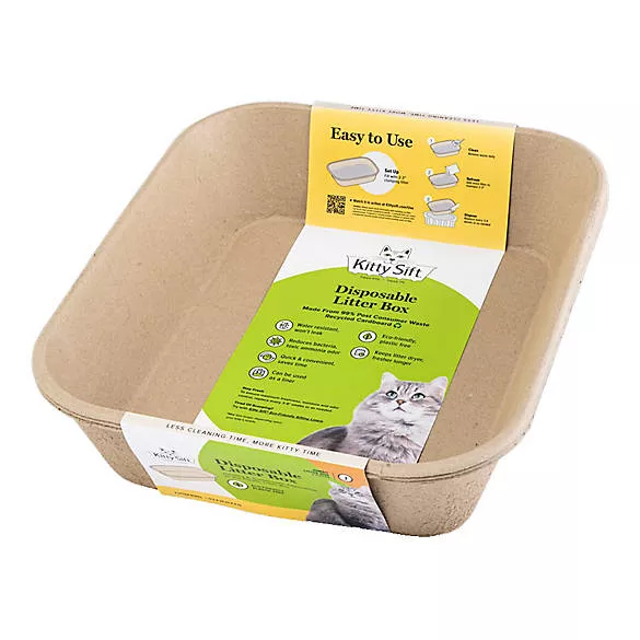 3pk-kitty-sift-jumbo-disposable-cat-litter-box 3pk Kitty Sift Jumbo Disposable Cat Litter Box