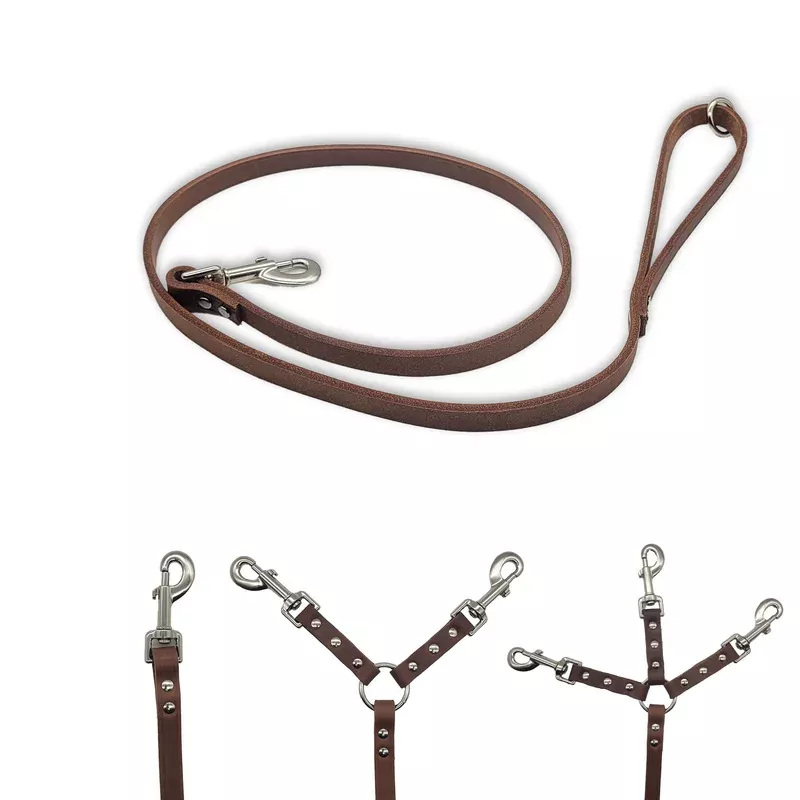 4-ft-leather-leash-no-tag -4 ft Leather Leash- No Tag