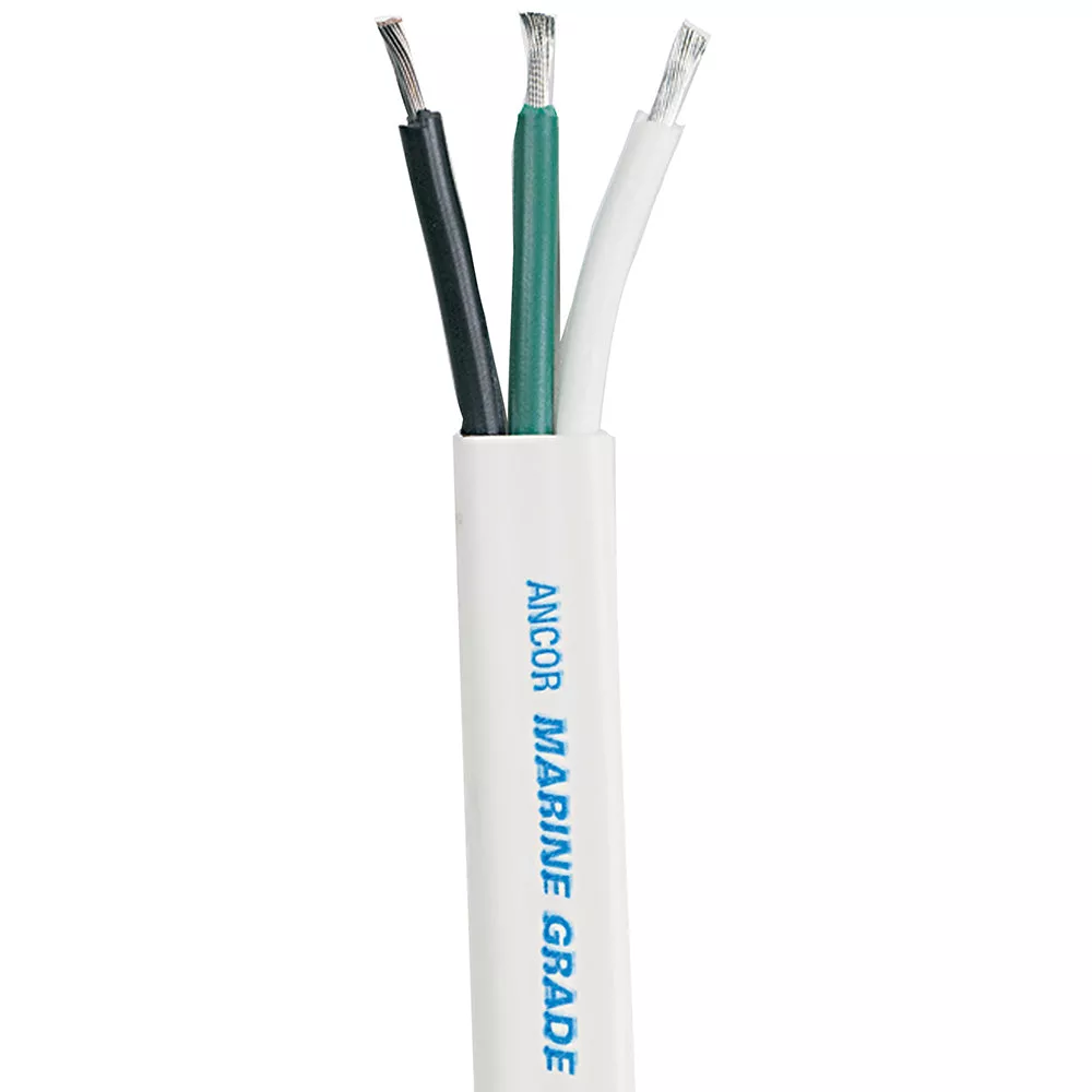 Ancor White Triplex Cable – 14/3 AWG – 500 [131550]
