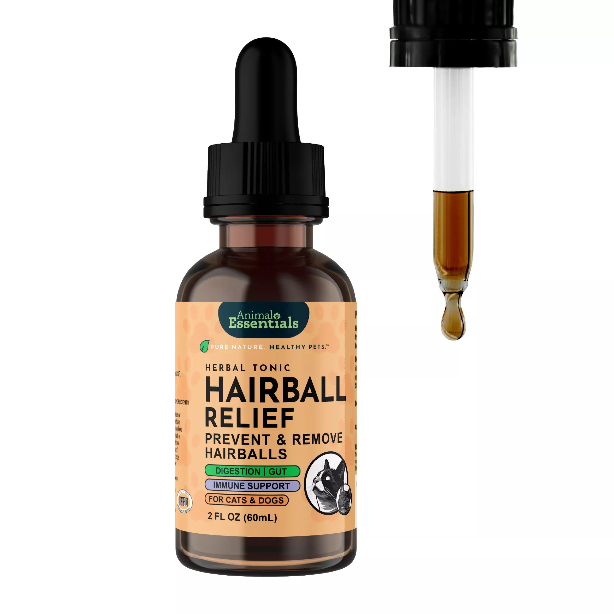 animal-essentials-hairball-relief-single-herb-tonic-2oz Animal Essentials | Hairball Relief Single Herb Tonic - 2oz