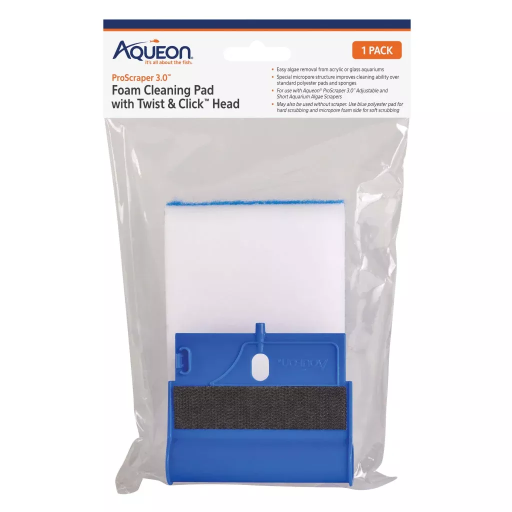 aqueon-proscraper-3-0-foam-cleaning-pad-w-twist-click-head Aqueon ProScraper 3.0 Foam Cleaning Pad w/Twist & Click Head