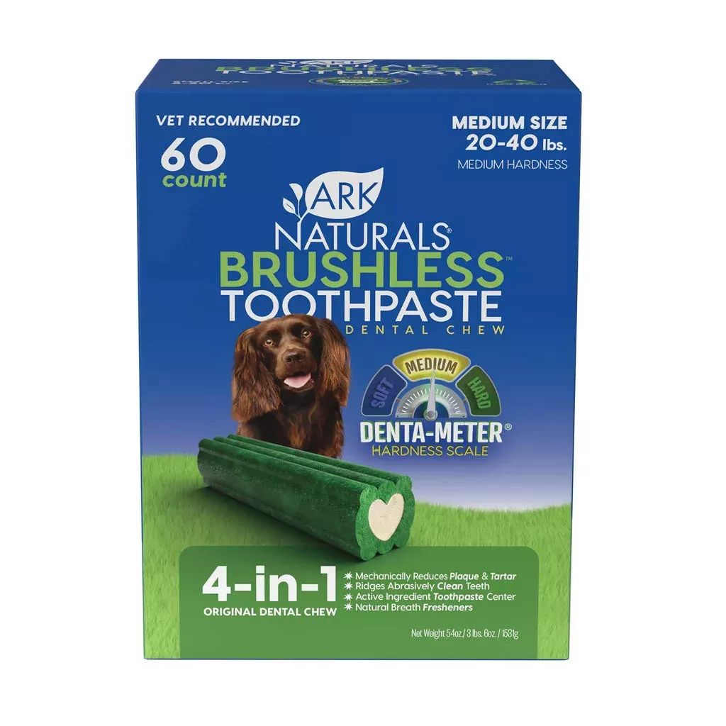 ark-naturals-brushless-toothpaste-dental-chews-4-in-1-medium-dogs-60-count Ark Naturals Brushless Toothpaste Dental Chews 4-in-1 for Medium Dogs, 60-count