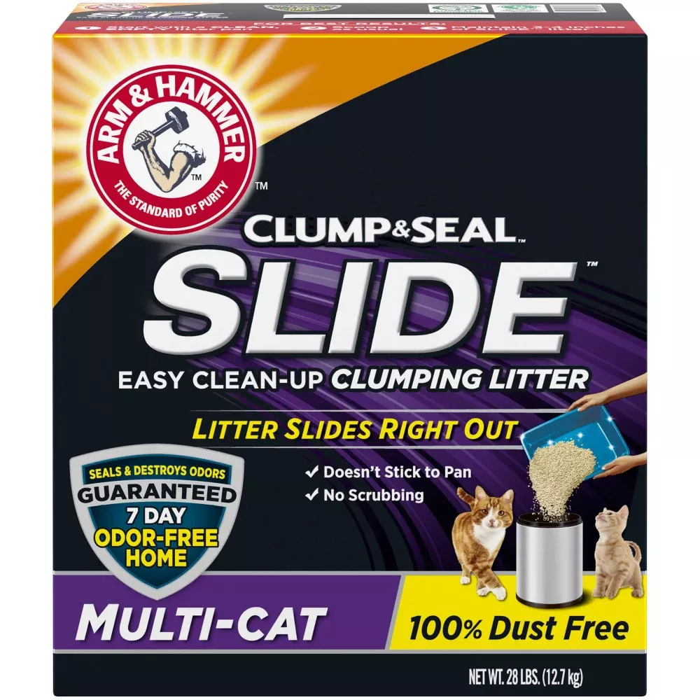 arm-hammer-clump-seal-slide-easy-clean-up-clumping-litter-multi-cat Arm & Hammer - Clump & Seal SLIDE Easy Clean-Up Clumping Litter - Multi-Cat