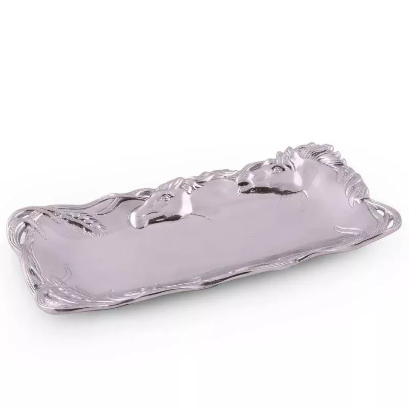 arthur-court-horse-bread-tray Arthur Court Horse Bread Tray