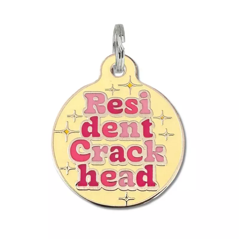 bad-tags-funny-personalized-dog-id-tag-resident-crackhead Bad Tags – Funny Personalized Dog ID Tag – Resident Crackhead