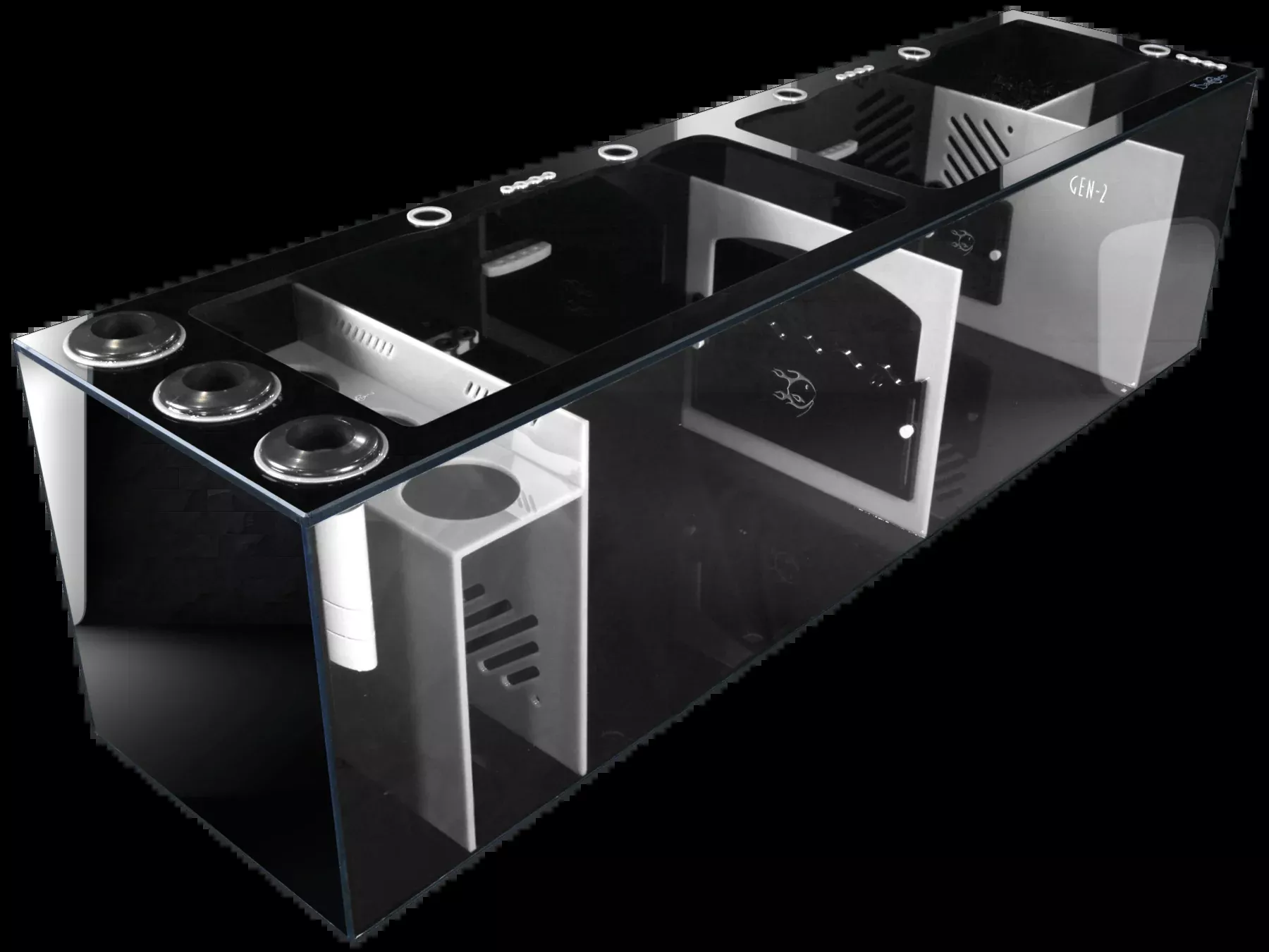 bashsea-60x15x16-tuxedo-signature-series-sump-black-white-includes-freight Bashsea 60x15x16" Tuxedo Signature Series Sump - BLACK&WHITE - Includes Freight