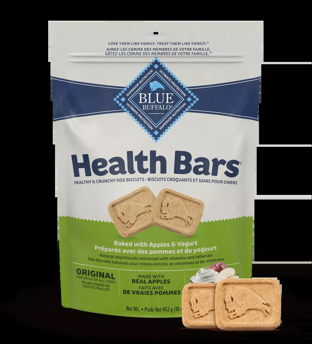 blue-buffalo-health-bars-baked-with-apples-yogurt-dogs Blue Buffalo - Health Bars Baked with Apples & Yogurt for Dogs