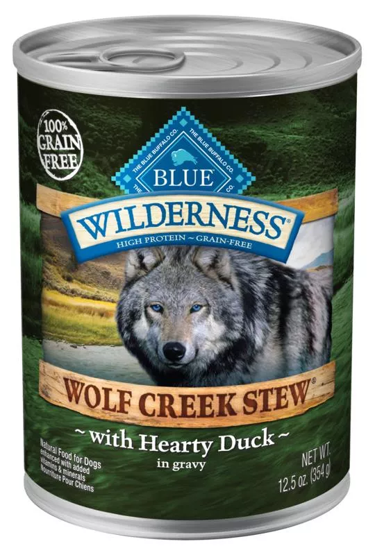blue-buffalo-wilderness-wolf-creek-stew-hearty-duck-stew-canned-dog-food Blue Buffalo Wilderness Wolf Creek Stew Hearty Duck Stew Canned Dog Food