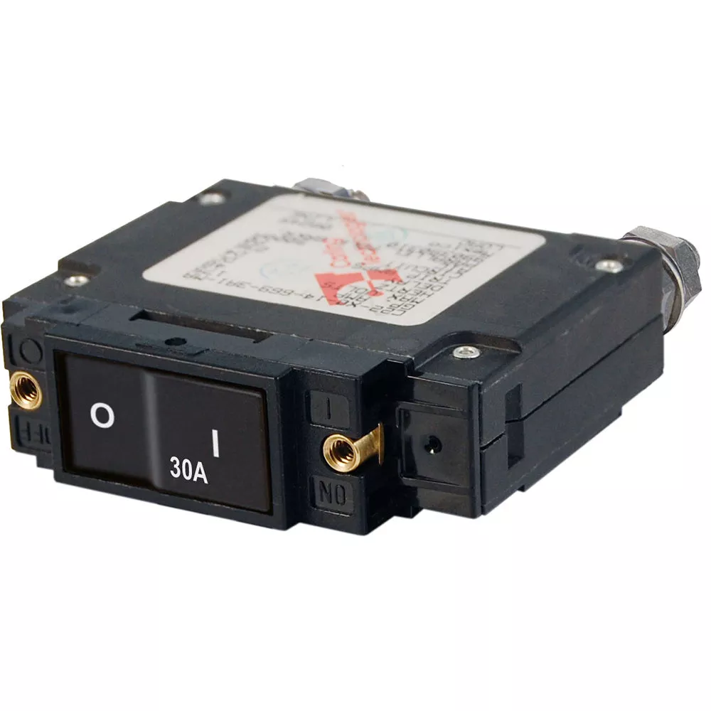 Blue Sea 7545 C-Series Flat Rocker Circuit Breaker – Single Pole – 30A [7545]