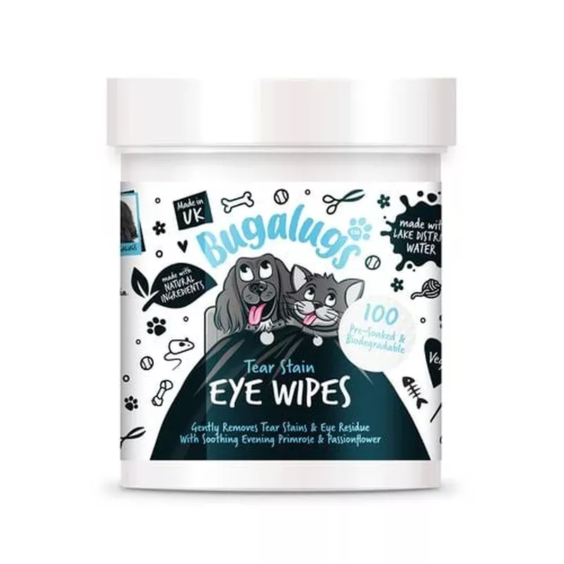bugalugs-cat-dog-tear-stain-eye-wipes-100-pack Bugalugs – Cat and Dog Tear Stain Eye Wipes – 100 Pack