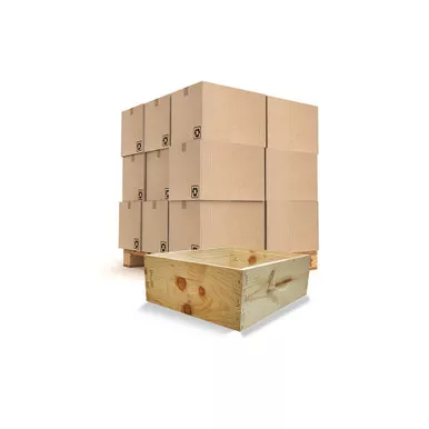Bulk Unassembled 6 5/8" Budget Grade Medium Super, 36+ Boxes