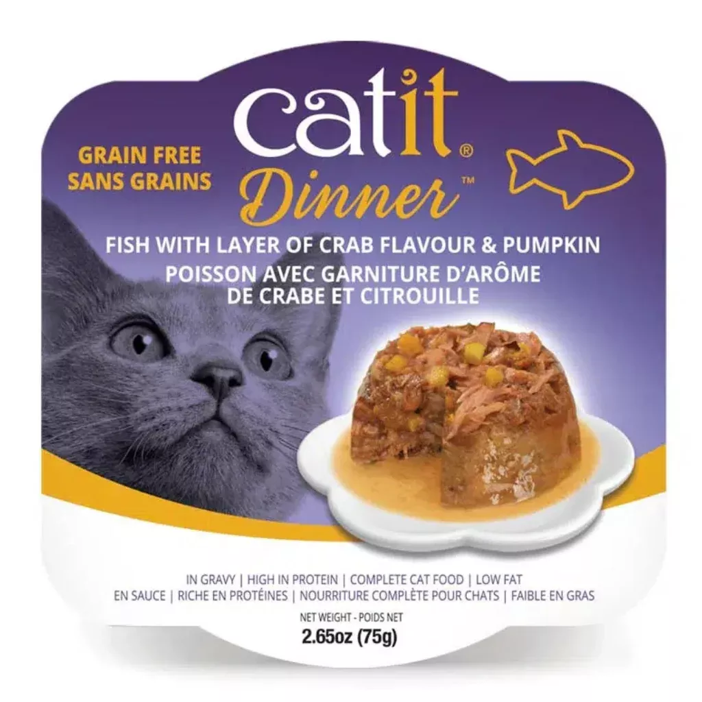 catit-fish-dinner-with-crab-flavor-pumpkin-2-65-oz Catit Fish Dinner with Crab Flavor & Pumpkin, 2.65-oz