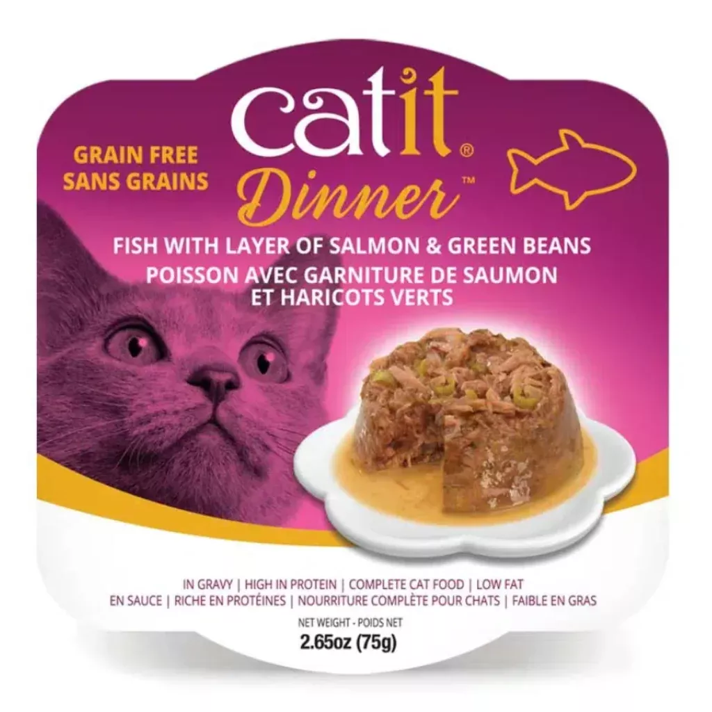 catit-fish-dinner-with-salmon-green-beans-2-65-oz Catit Fish Dinner with Salmon & Green Beans, 2.65-oz