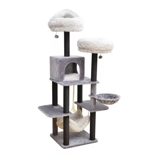 catry-cat-tree-bradbury-7-level-condo-with-hammock Catry Cat Tree- Bradbury 7 Level Condo with Hammock
