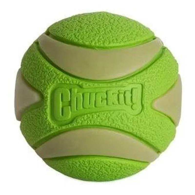 chuckit-max-glow-ultra-squeekerbal-groen Chuckit Max Glow Ultra Squeekerbal Groen