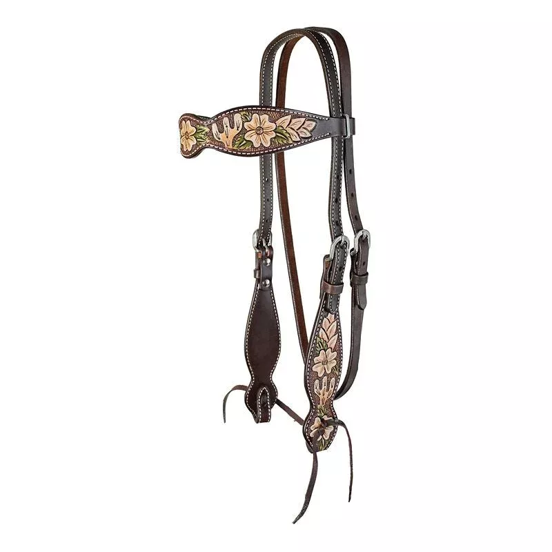 circle-y-dogwood-desert-browband-headstall Circle Y Dogwood Desert Browband Headstall