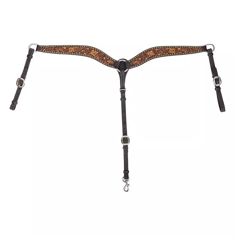 circle-y-dusty-floral-breast-collar Circle Y Dusty Floral Breast Collar