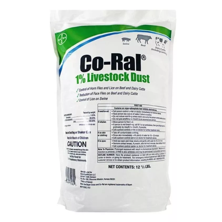 co-ral-1-livestock-dust-12-5-lb Co-Ral 1% Livestock Dust (12.5 lb)