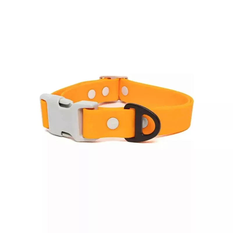 Crimson Glow Waterproof Dog Collar