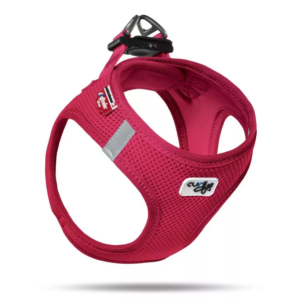 curli-vest-harness-curli-clasp-air-mesh-red Curli Vest Harness curli Clasp Air-Mesh Red