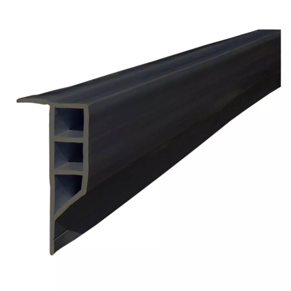 Dock Edge Standard PVC Full Face Profile – 16′ Roll – Black [DE1163F]