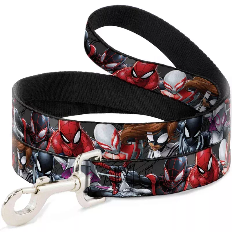 dog-leash-6-spider-hero-action-poses-grays Dog Leash – 6-Spider Hero Action Poses Grays