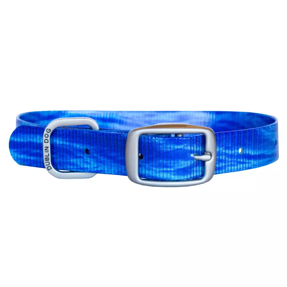 dublin-dog-ocean-blue-waterproof-collar-durable-dog-collar Dublin Dog - Ocean Blue Waterproof Collar - Durable Dog Collar