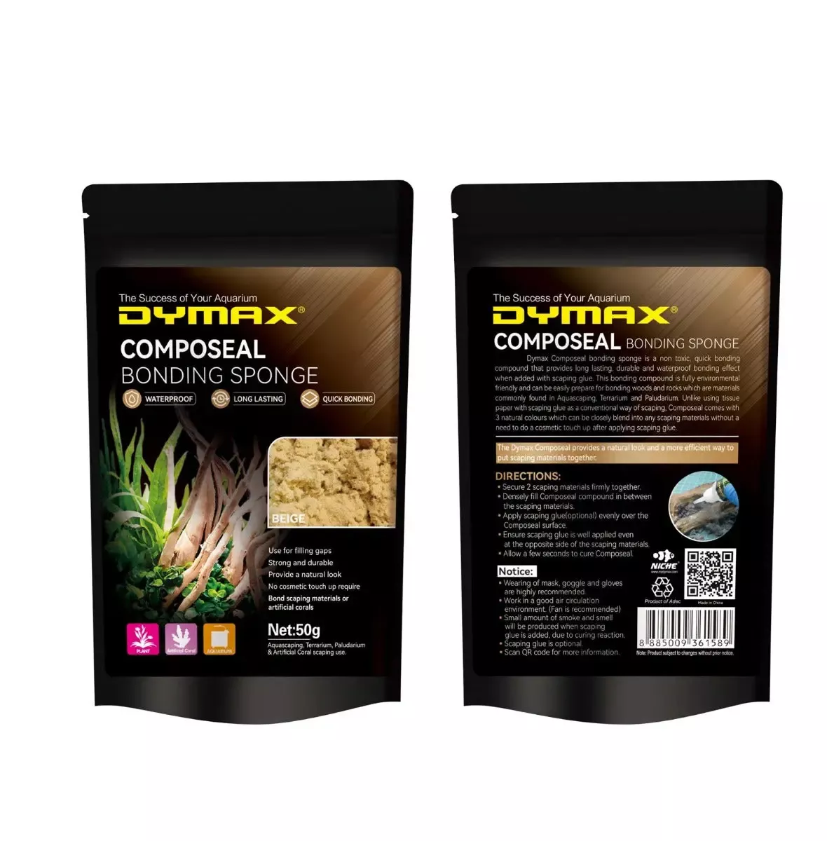 dymax-biege-composeal-bonding-sponge-25g Dymax Biege Composeal Bonding Sponge, 25G
