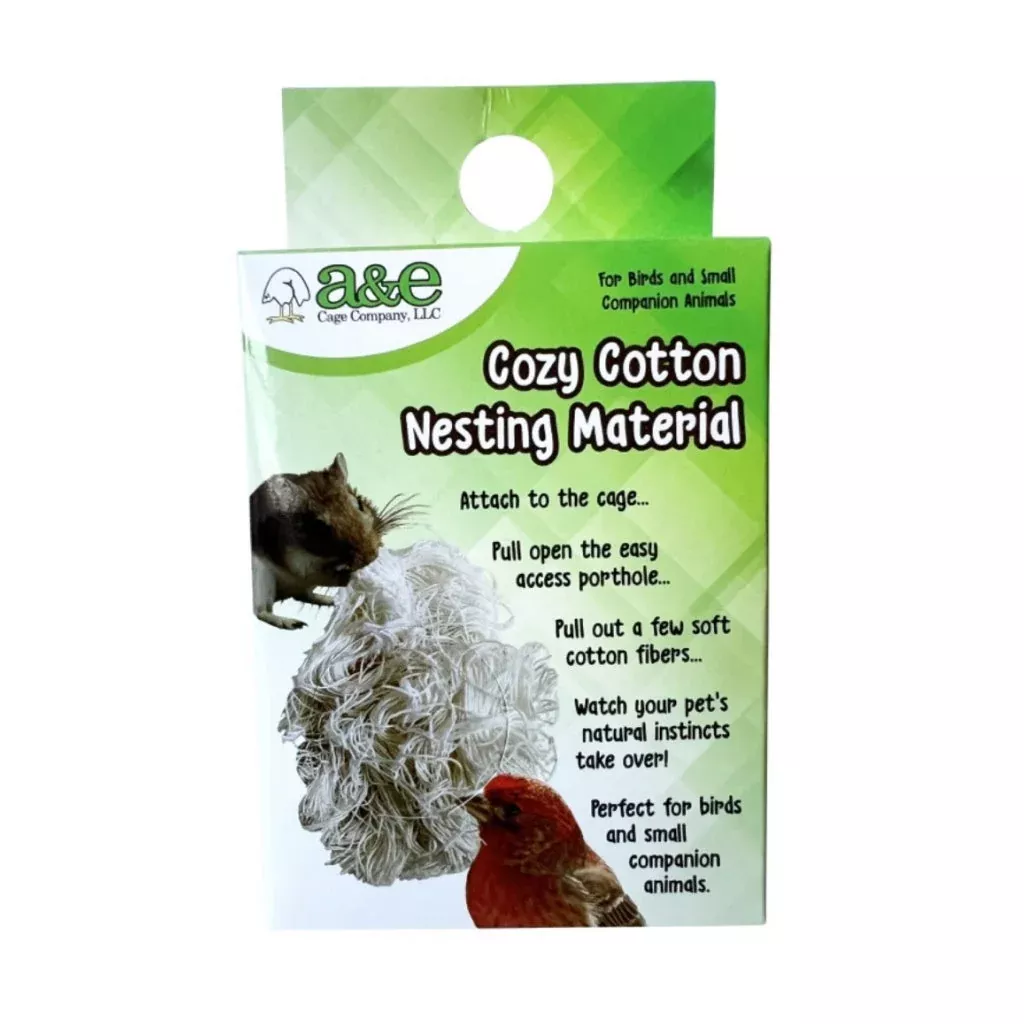 e-cages-cozy-cotton-nesting-material-small-animal-companion-bird A & E Cages Cozy Cotton Nesting Material for Small Animal & Companion Bird