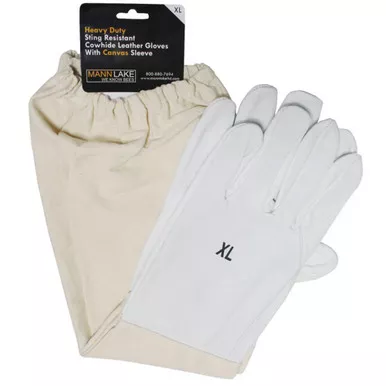 Economy Cowhide Leather Beekeeping Gloves