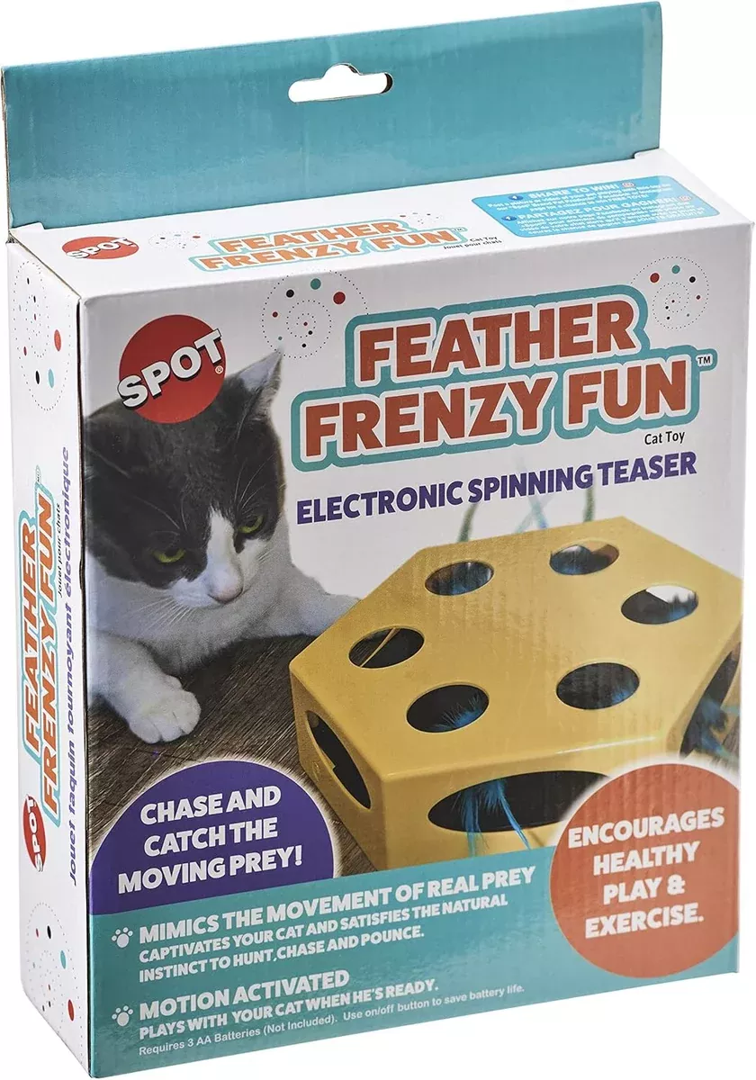 ethical-feather-frenzy-fun-electronic-spinning-teaser-cats Ethical - Feather Frenzy Fun Electronic Spinning Teaser for Cats