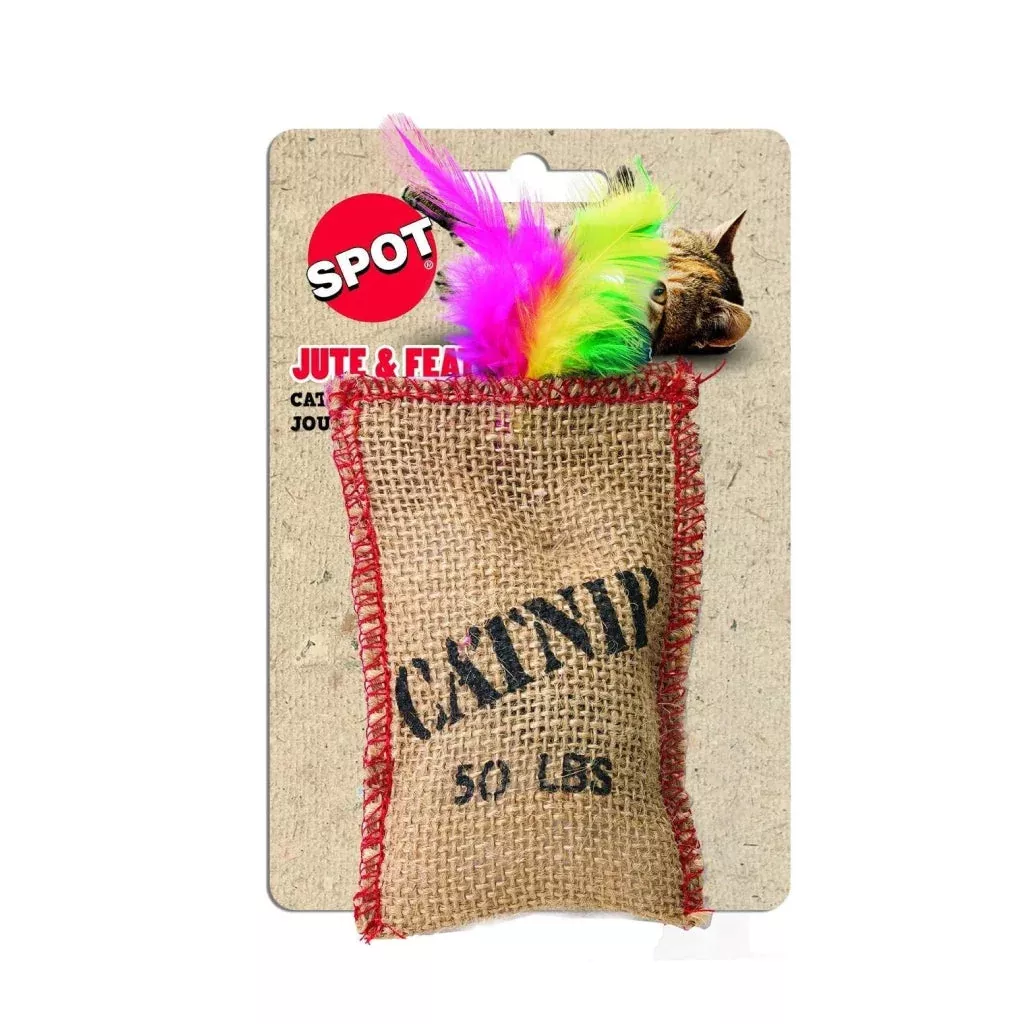ethical-jute-feather-sack-with-catnip-toy-cats Ethical Jute & Feather Sack with Catnip Toy For Cats