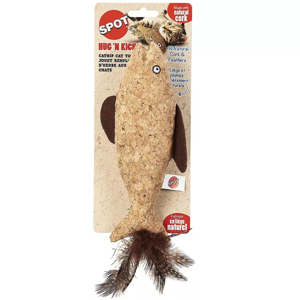 ethical-pet-hug-n-kick-corkies-nip-cat-toy-color-varies-8 Ethical Pet Hug'N Kick Corkies & Nip Cat Toy, Color Varies, 8"