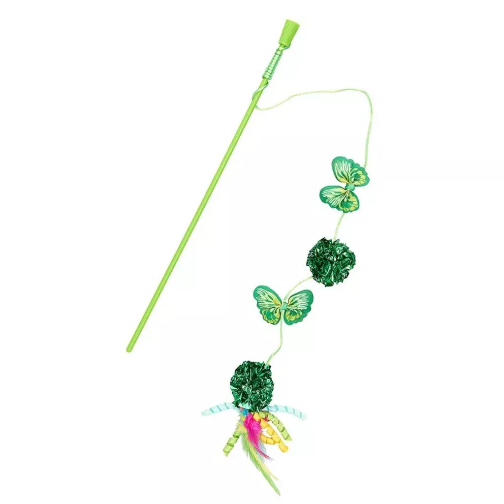 ethical-pet-spot-butterfly-mylar-wand-cat-toy-assorted Ethical Pet Spot Butterfly & Mylar Wand Cat Toy, Assorted