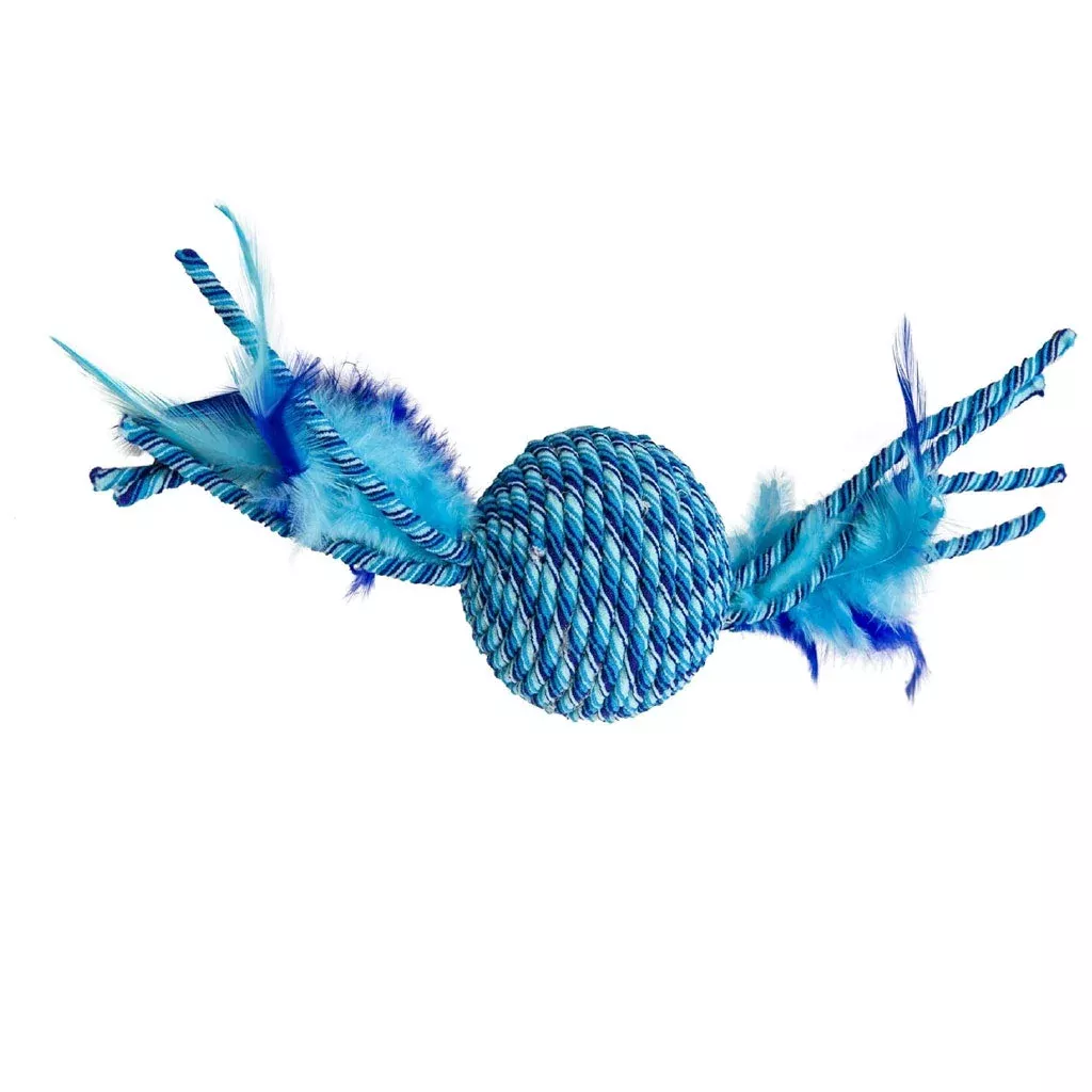 ethical-pet-spot-elasteeez-ball-feathers-cat-toy-color-varies-1-count Ethical Pet Spot Elasteeez Ball & Feathers Cat Toy, Color Varies, 1-count