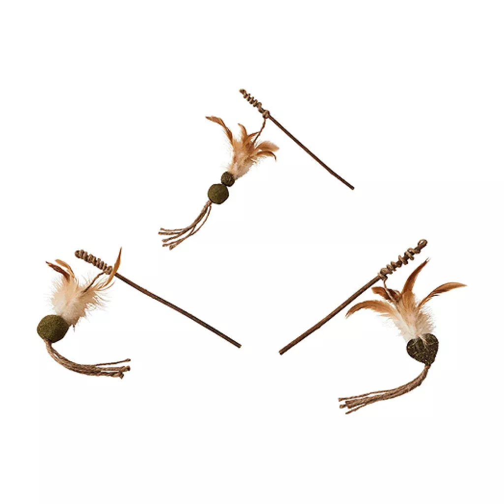 ethical-spot-naturals-silvervine-teaser-wand-toy-cat-assorted Ethical Spot Naturals Silvervine Teaser Wand Toy For Cat (Assorted)