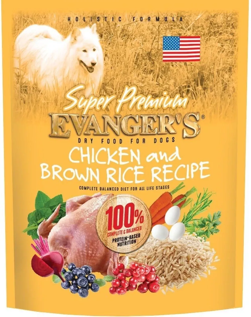 evangers-super-premium-chicken-with-brown-rice-dry-dog-food Evangers Super Premium Chicken with Brown Rice Dry Dog Food