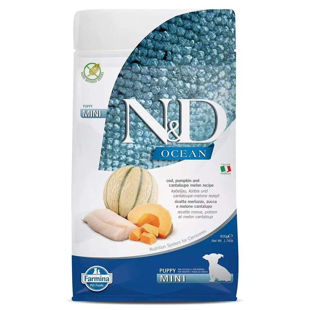 farmina-n-d-ocean-pumpkin-codfish-cantaloupe-mini-dry-puppy-food Farmina - N&D - Ocean - Pumpkin Codfish & Cantaloupe Mini Dry Puppy Food