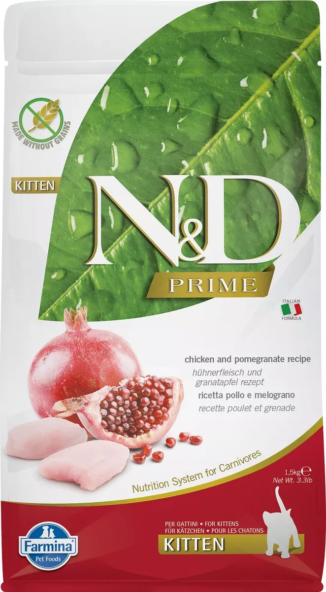 farmina-n-d-prime-chicken-pomegranate-kitten-dry-cat-food Farmina - N&D - Prime - Chicken and Pomegranate - Kitten Dry Cat Food