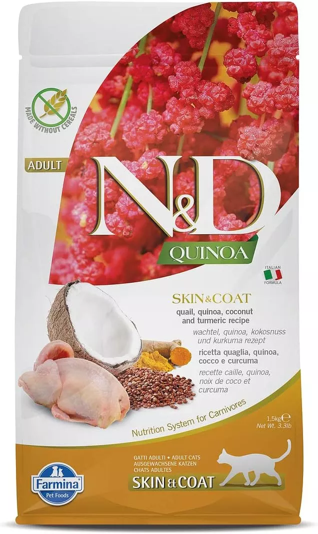 Farmina - N&D - Quinoa - Skin & Coat - Quail & Coconut - Dry Cat Food