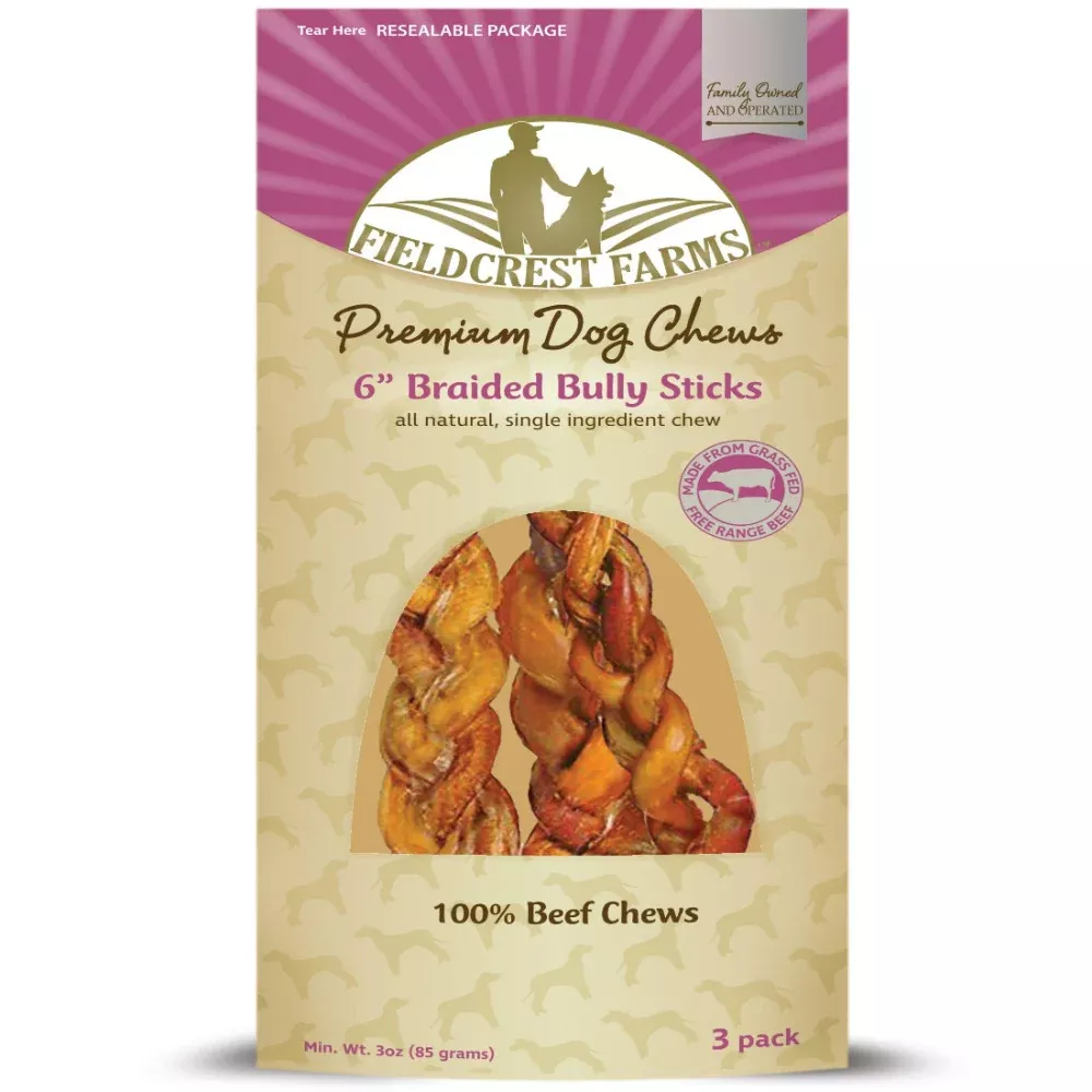 fieldcrest-farms-6-braided-beef-bully-sticks-3pack Fieldcrest Farms - 6" Braided Beef Bully Sticks 3pack