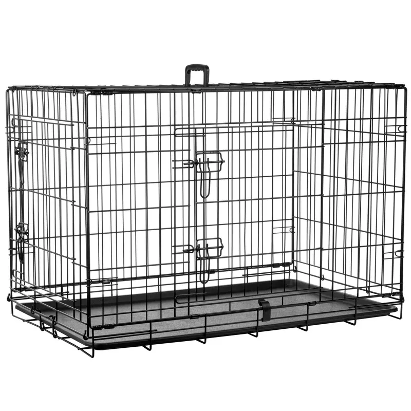 flamingo-keo-metal-dog-crate-l Flamingo Keo – metal dog crate L: