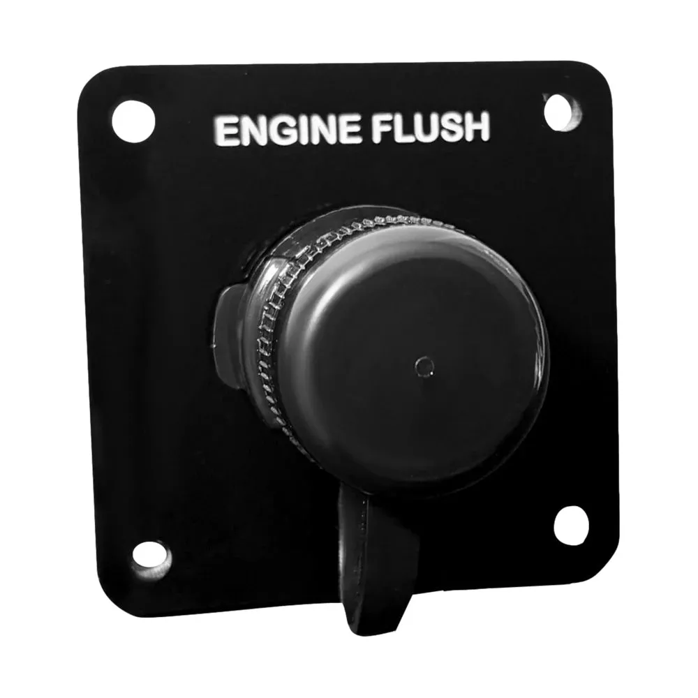 Flushmaster Vertical Single Outlet Flush Port Reroute – Black Acrylic – 3/8″ Barb [SM-QCR1BV38]