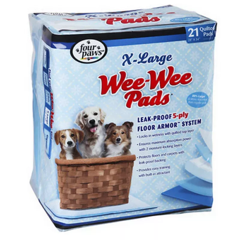 four-paws-wee-wee-extra-large-puppy-housebreaking-pads Four Paws Wee-Wee Extra Large Puppy Housebreaking Pads