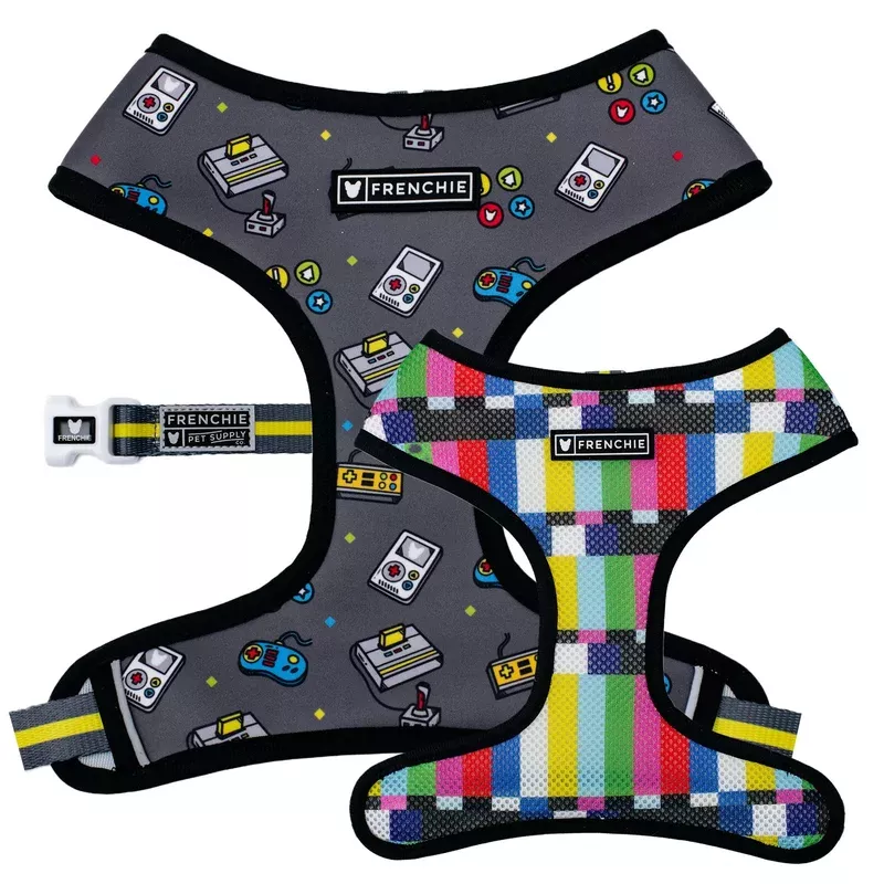 frenchie-duo-reversible-harness-gamer Frenchie Duo Reversible Harness – Gamer