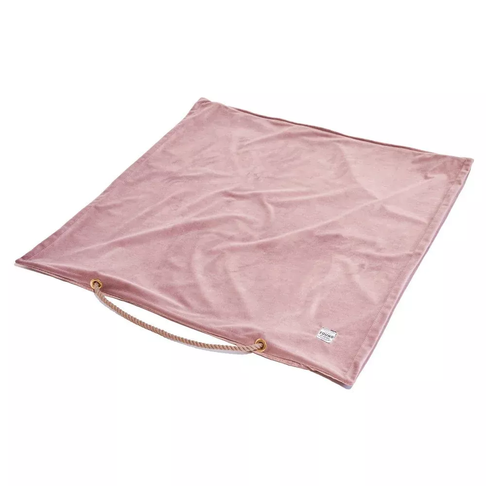 funda-lavable-de-terciopelo-rosa-para-cama-de-perro Funda lavable de terciopelo rosa para cama de perro